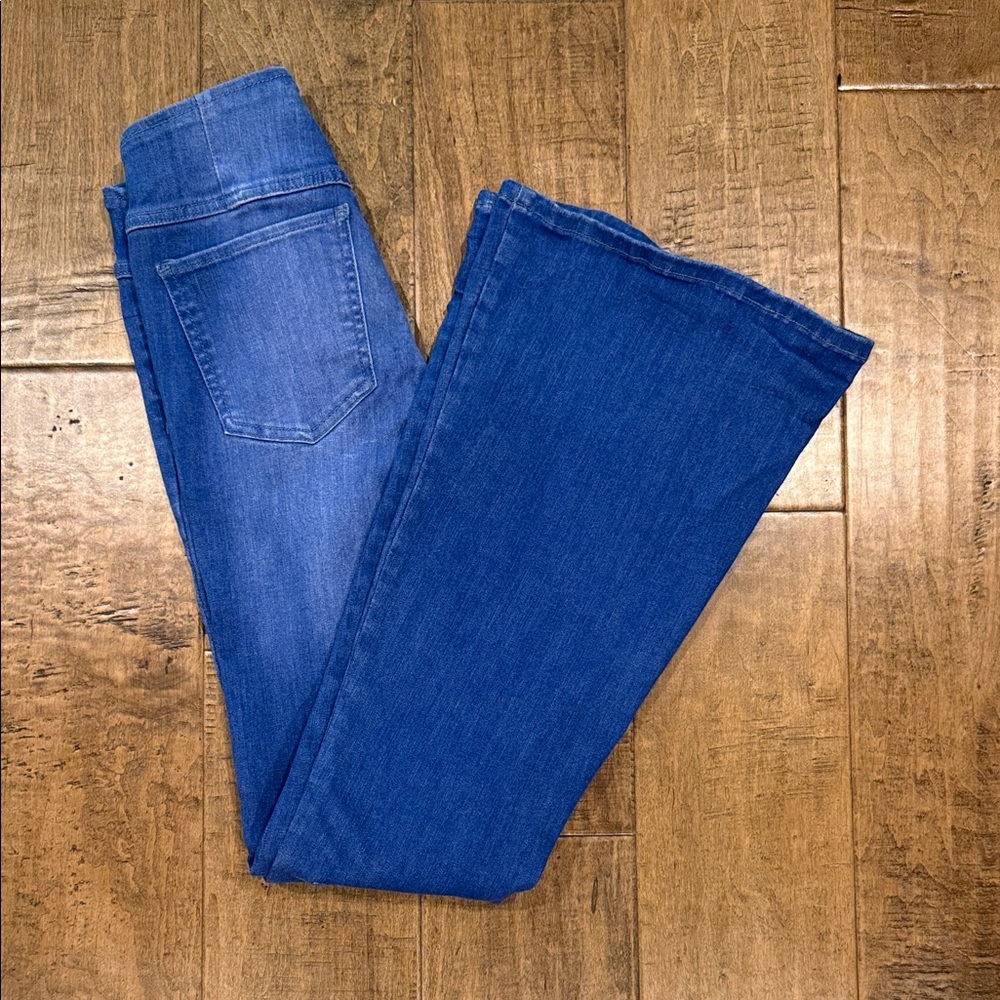 Free People Deep Blue Flare Jeans